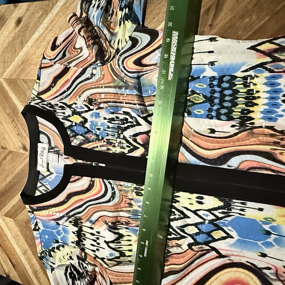 Colorful Zippered Patterned Women's Jacket - Picture 8 of 9